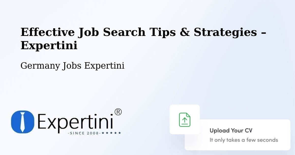 Job Search Tips & Strategies for Job Seekers – Barsbüttel - Barsbüttel, Germany Jobs Expertini