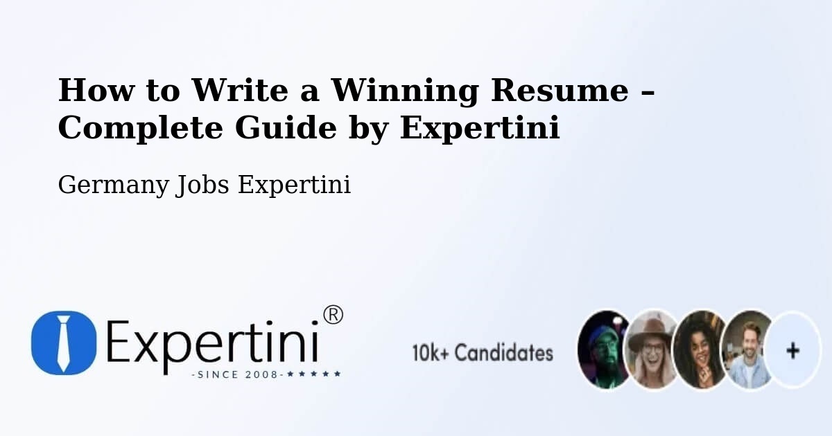 Resume Writing Guide for Job Seekers – Barsbüttel - Barsbüttel, Germany Jobs Expertini